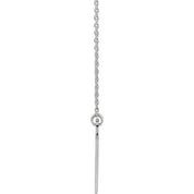 Sterling Silver Engravable Heart 18" Necklace