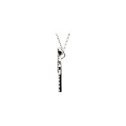 14K White 1/4 CTW Natural Diamond Palm Tree 16" Necklace