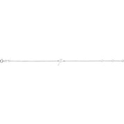 Platinum Initial P 6 1/2-7 1/2" Bracelet