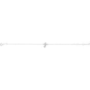 Sterling Silver Initial G 6 1/2-7 1/2" Bracelet