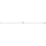 Platinum Initial Y 6 1/2-7 1/2" Bracelet