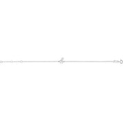 Platinum Initial Y 6 1/2-7 1/2" Bracelet