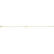 14K Yellow Initial P 6 1/2-7 1/2" Bracelet
