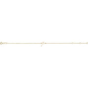 14K Yellow Initial P 6 1/2-7 1/2" Bracelet