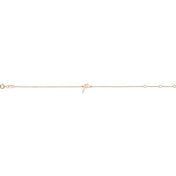 14K Rose Initial P 6 1/2-7 1/2" Bracelet