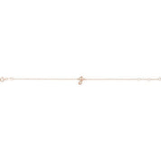 14K Rose Initial G 6 1/2-7 1/2" Bracelet