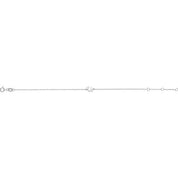 Platinum Initial U 6 1/2-7 1/2" Bracelet