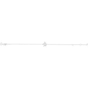 Platinum Initial T 6 1/2-7 1/2" Bracelet