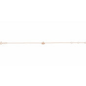 14K Rose Initial S 6 1/2-7 1/2" Bracelet