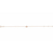 14K Rose Initial S 6 1/2-7 1/2" Bracelet