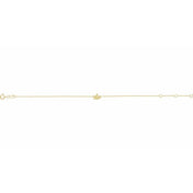 14K Yellow Initial S 6 1/2-7 1/2" Bracelet