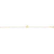 14K Yellow Initial Y 6 1/2-7 1/2" Bracelet