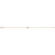 14K Rose Initial R 6 1/2-7 1/2" Bracelet