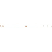14K Rose Initial R 6 1/2-7 1/2" Bracelet