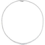 14K Lab-Grown Diamond Line Necklace in Various Carat Weights and Lengths