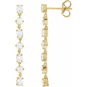 14K Yellow 1 1/5 CTW Lab-Grown Diamond  Dangle Earrings