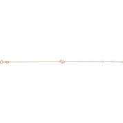 14K Rose Initial U 6 1/2-7 1/2" Bracelet