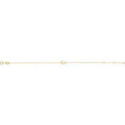 14K Yellow Initial U 6 1/2-7 1/2" Bracelet
