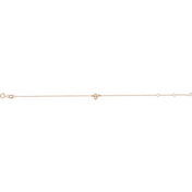 14K Rose Initial O 6 1/2-7 1/2" Bracelet