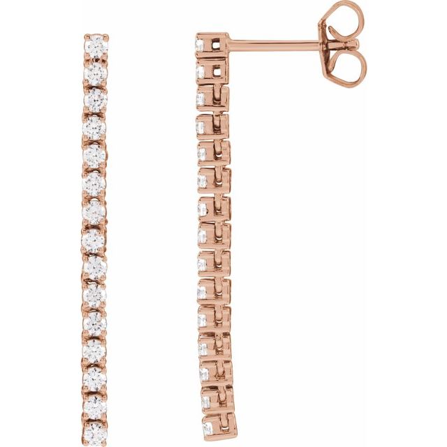 4 CTW Lab-Grown Diamond Earrings