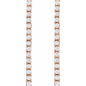 14K Rose 3/4 CTW Lab-Grown Diamond Earrings