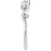 14K White .07 CTW Natural Diamond Ring