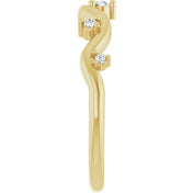 14K Yellow .07 CTW Natural Diamond Ring