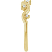 14K Yellow .07 CTW Natural Diamond Ring