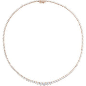 14K Lab-Grown Diamond Line Necklace in Various Carat Weights and Lengths