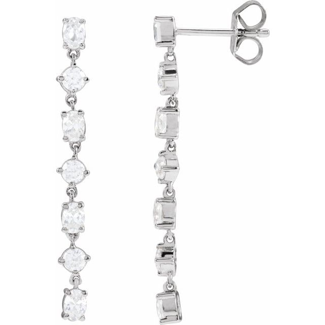 5 CTW Lab-Grown Diamond  Dangle Earrings