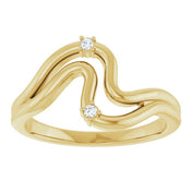 14K Yellow .03 CTW Natural Diamond Ring