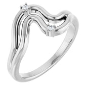 Platinum .03 CTW Natural Diamond Ring