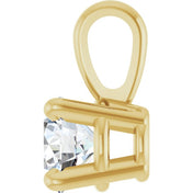 14K Yellow 1/4 CT Natural Diamond Pendant