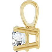 14K Yellow 1/3 CT Natural Diamond Pendant