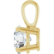14K Yellow 3/4 CT Natural Diamond Pendant