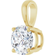14K Yellow 1 1/4 CT Lab-Grown Diamond 18" Necklace