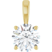 14K Yellow 1 1/4 CT Lab-Grown Diamond 18" Necklace