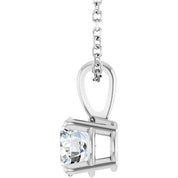 14K White 3/4 CTW Natural Diamond 18" Necklace