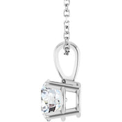 14K White 1 CTW Natural Diamond 18" Necklace