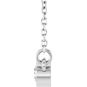 14K Lab-Grown Diamond Solitaire Necklace, 18" Chain, Various Carat Weights Available