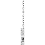Sterling Silver 1/6 CTW Natural Diamond Branch 18" Necklace