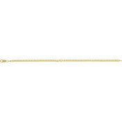 14K Yellow 1/10 CT Lab-Grown Diamond Link 7" Bracelet