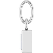 Sterling Silver 1/10 CT Lab-Grown Diamond Bezel-Set Pendant