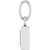Sterling Silver 1/6 CT Natural Diamond Bezel-Set Pendant
