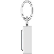 Sterling Silver 3/8 CT Natural Diamond Bezel-Set Pendant