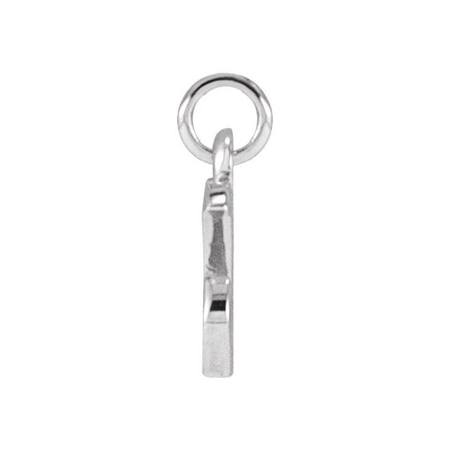 Platinum Petite Initial X Pendant