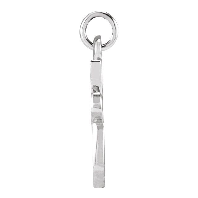 Platinum Petite Initial Q Pendant