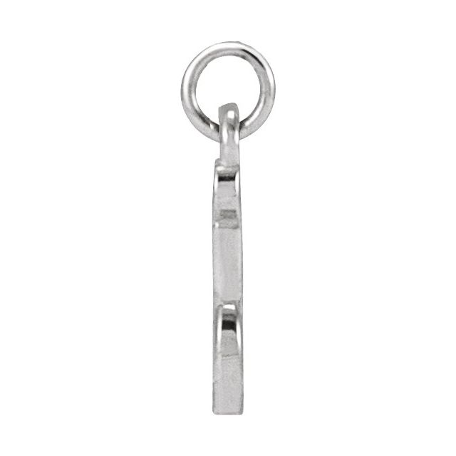 Platinum Petite Initial I Pendant
