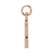 14K Rose Petite Initial I Pendant