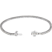 14K White 2 CTW Lab-Grown Diamond Line 7" Bracelet